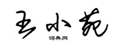 朱錫榮王小苑草書個性簽名怎么寫