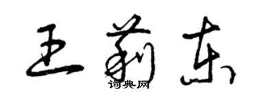 曾慶福王莉東草書個性簽名怎么寫