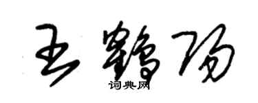 朱錫榮王鶴陽草書個性簽名怎么寫