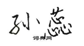 駱恆光孫蕊行書個性簽名怎么寫