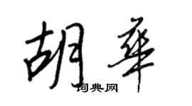 王正良胡華行書個性簽名怎么寫