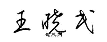 梁錦英王曉民草書個性簽名怎么寫