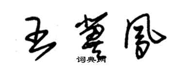 朱錫榮王冀鳳草書個性簽名怎么寫