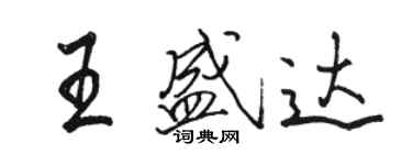 駱恆光王盛達行書個性簽名怎么寫