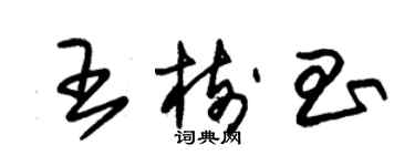 朱錫榮王樹昌草書個性簽名怎么寫