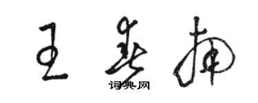 駱恆光王春南草書個性簽名怎么寫