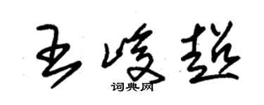 朱錫榮王峻超草書個性簽名怎么寫