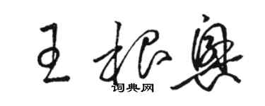 駱恆光王根興草書個性簽名怎么寫