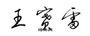 梁錦英王賽雷草書個性簽名怎么寫