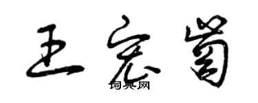 曾慶福王宏崗草書個性簽名怎么寫