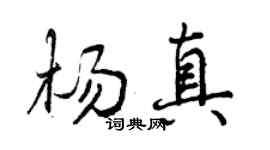曾慶福楊真行書個性簽名怎么寫