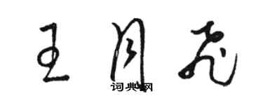 駱恆光王月飛草書個性簽名怎么寫