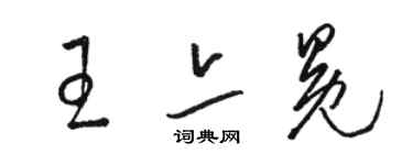 駱恆光王亦冕草書個性簽名怎么寫