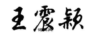 胡問遂王震穎行書個性簽名怎么寫