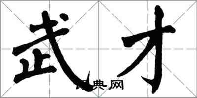 翁闓運武才楷書怎么寫