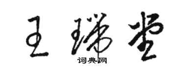 駱恆光王瑞堂草書個性簽名怎么寫