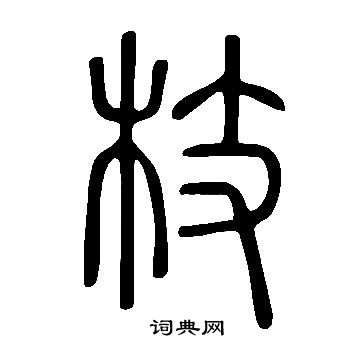 說文解字寫的枝