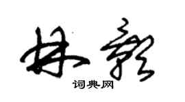 朱錫榮林影草書個性簽名怎么寫