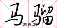 馬騮怎么寫好看