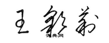 駱恆光王彩莉草書個性簽名怎么寫