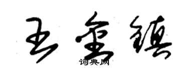 朱錫榮王金鎮草書個性簽名怎么寫