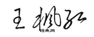 駱恆光王楓紅草書個性簽名怎么寫
