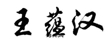 胡問遂王蘊漢行書個性簽名怎么寫