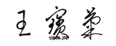 駱恆光王寶菊草書個性簽名怎么寫