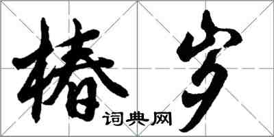 胡問遂椿歲行書怎么寫