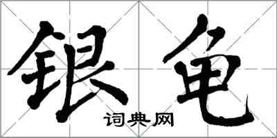 翁闓運銀龜楷書怎么寫