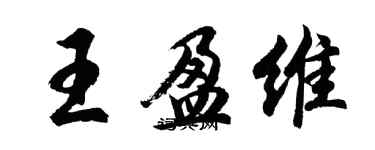 胡問遂王盈維行書個性簽名怎么寫