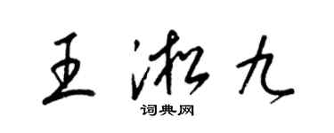 梁錦英王淞九草書個性簽名怎么寫