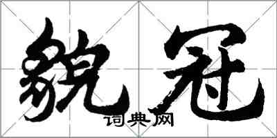 胡問遂貌冠行書怎么寫