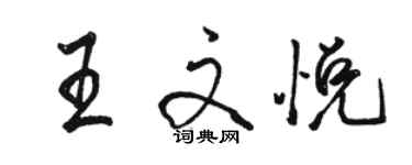 駱恆光王文悅行書個性簽名怎么寫