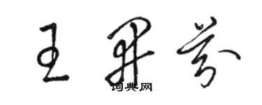 駱恆光王開芬草書個性簽名怎么寫