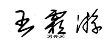 朱錫榮王霜游草書個性簽名怎么寫