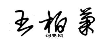 朱錫榮王柏菊草書個性簽名怎么寫