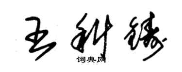 朱錫榮王科鑄草書個性簽名怎么寫