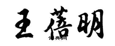 胡問遂王蓓明行書個性簽名怎么寫