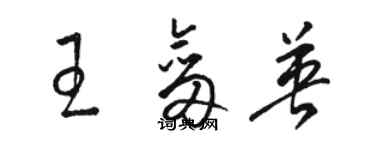 駱恆光王劍英草書個性簽名怎么寫