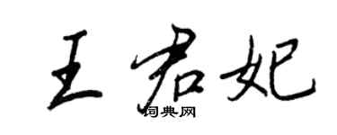 王正良王君妃行書個性簽名怎么寫