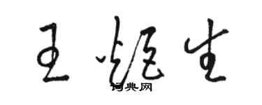 駱恆光王炬生草書個性簽名怎么寫