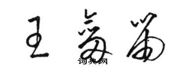 駱恆光王劍笛草書個性簽名怎么寫