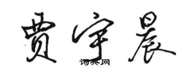 駱恆光賈宇晨行書個性簽名怎么寫