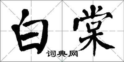 翁闓運白棠楷書怎么寫