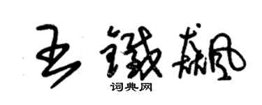 朱錫榮王鐵飈草書個性簽名怎么寫