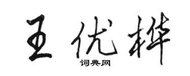 駱恆光王優樺行書個性簽名怎么寫