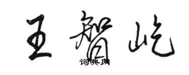 駱恆光王智屹行書個性簽名怎么寫