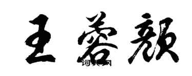 胡問遂王蓉顏行書個性簽名怎么寫