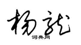 朱錫榮楊龍草書個性簽名怎么寫